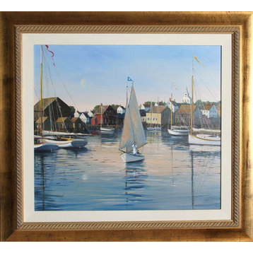 Sally Caldwell Fisher, Old Cape Harbor, Acrylic Painting
