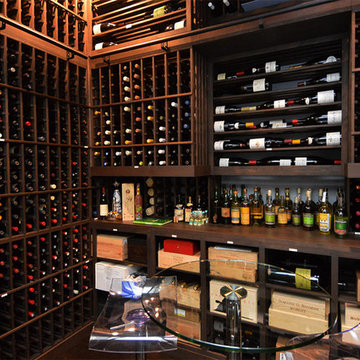 Custom Wooden Wine Racks with Counter Space