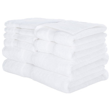 Safavieh Plush 8 PC Towel Bundle, White