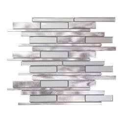 Alm Grey Glass - Mosaic Tile