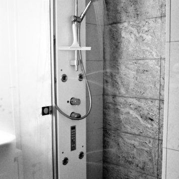 Power shower and steam room