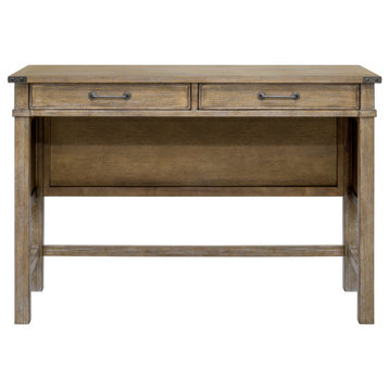 Madison Park Belfast Occasional Table with 2 Drawers, Reclaimed Natural