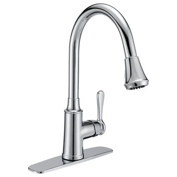 PROFLO PFXCM1M214 1.8 GPM 1 Hole Pull Down Kitchen Faucet - Polished Chrome