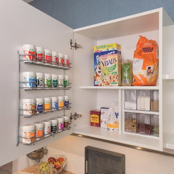 Kitchen door with spice rack - Spice Jars And Spice Racks
