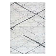 nuLOOM Thigpen Striped Contemporary Area Rug, Gray, 7'6"x9'6"