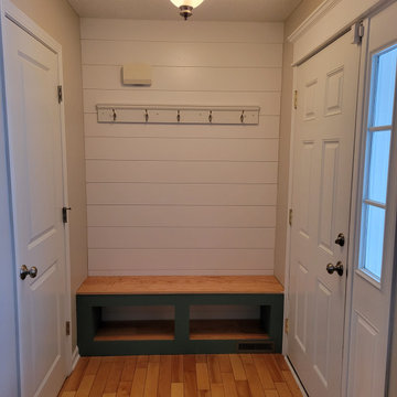 Shiplap Wall with bench seat