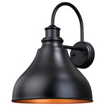 Vaxcel - Vaxcel T0319 Delano - 13" One Light Outdoor Wall Lantern - A modern barn light the Delano Dualux� takes thisDelano 13" One Light Oil Burnished Bronze *UL: Suitable for wet locations Energy Star Qualified: n/a ADA Certified: n/a  *Number of Lights: Lamp: 1-*Wattage:100w Medium Base bulb(s) *Bulb Included:No *Bulb Type:Medium Base *Finish Type:Oil Burnished Bronze/Light Gold
