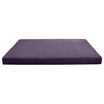 Knife Edge 6" Twin Size 75x39x6 Velvet Indoor Daybed Mattress |COVER ONLY|-AD339