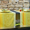 Le Jacquard Francais Provence Lemon Green Table Runner 22 x 106 "