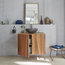 Teak Wall-Mounted Bathroom Vanity Unit, 80 cm