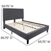 Queen Platform Bed | Queen Size Platform Bed Frame with Headboard