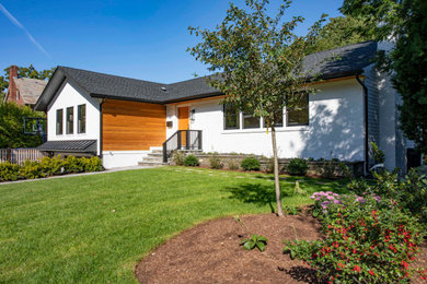 Inspiration for a 1950s exterior home remodel in Providence