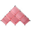 Expandable Polypropylene Cube Storage, Pink