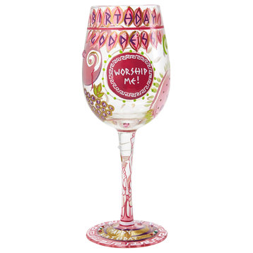 "Birthday Goddess" Wine Glass