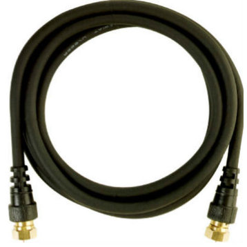 RCA VH606N RG6-Coaxial Cable with F Connectors, Black, 6'