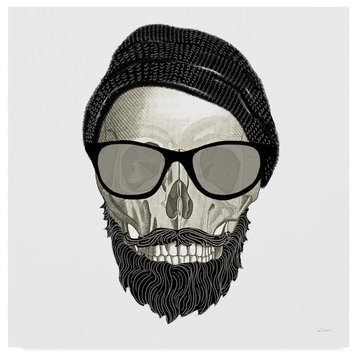 "Hipster Skull II" by Sue Schlabach, Canvas Art, 35"x35"
