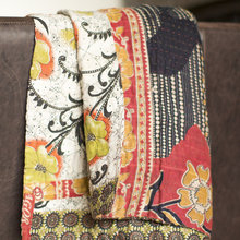 fabric and throws pillows