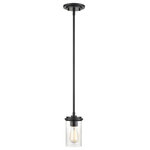 Millennium Lighting - Millennium Lighting 3811-MB Taos, 1 Light Mini-Pendant - Whether selected as a group to hang in a row or clTaos 1 Light Mini-Pe Matte Black/Wood Gra *UL Approved: YES Energy Star Qualified: n/a ADA Certified: n/a  *Number of Lights: 1-*Wattage:100w A bulb(s) *Bulb Included:No *Bulb Type:A *Finish Type:Matte Black/Wood Grain