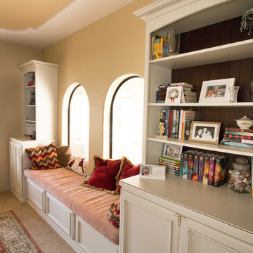 Ivory Cream and Chocolate bookshelves