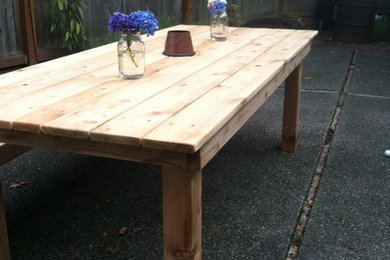 Outdoor Dining Table and Bench