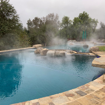 Sunken fire pit/Negative Edge