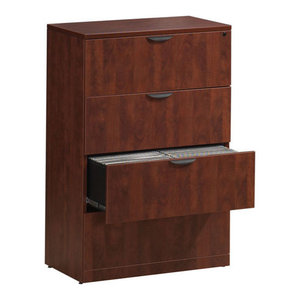 4 Drawer Lateral File Maple 22x35 Transitional Filing