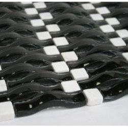 Exotic Glass C9 3D Wave Series Light In The Night - Tile