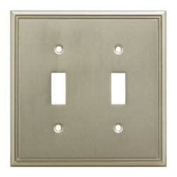 Cosmas - Cosmas Decorative Wall Plates/Outlet Cover, Satin Nickel, 65000 Series - Switch Plates And Outlet Covers