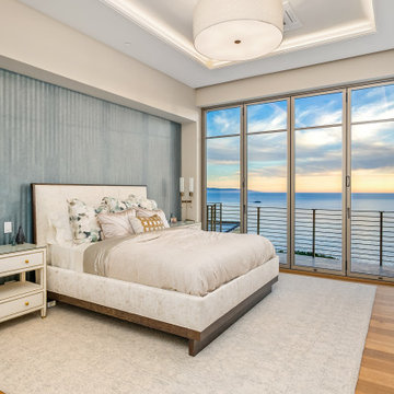 Modern Master Bedroom with ocean view