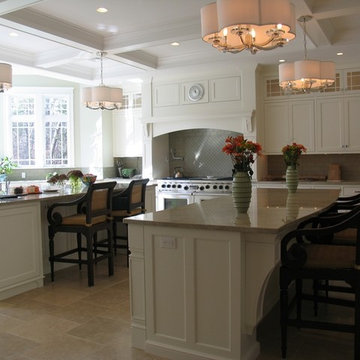 Dover Dual Island White Kitchen