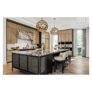 Old Naples Transitional Custom Home - Mediterranean - Kitchen - Other ...