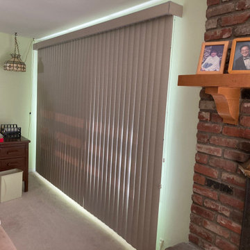 Vertical blinds for living room