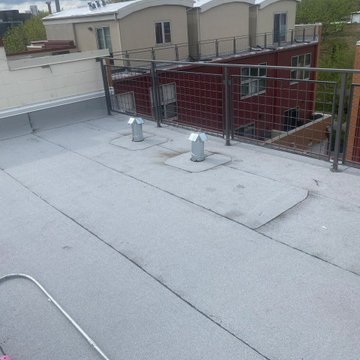 Replacement Flat roof with new decking Bucktown Chicago