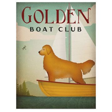 Ryan Fowler 'Golden Sail' Canvas Art
