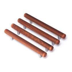 Etched Collection cabinet pulls - Pacific Yew - Cabinet And Drawer Handle Pulls