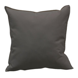 Outdoor Scatter Cushions Large Canvas Charcoal - Outdoor Cushions And Pillows