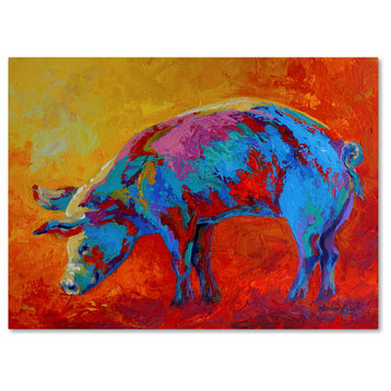 Marion Rose 'Pig I' Canvas Art, 19 x 14