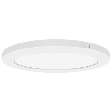 Access Lighting Modplus Round LED Flush 7", White/Acrylic - 20830LEDD-WH-ACR