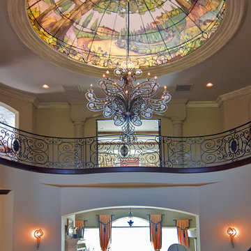 Tuscan Stained Glass Dome Mural