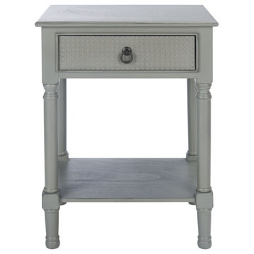 Safavieh Haines 1 Drawer Accent Table, Distressed/Grey