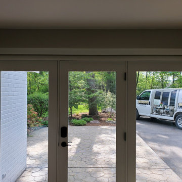 Hunter Douglas Duettes on Bay and Doors