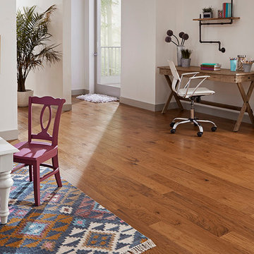 Eclectic Homeschool Room - Tradition Blonde, Engineered, Hickory Hardwood