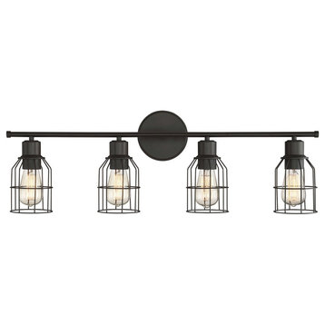 Trade Winds Peyton 4-Light Bathroom Vanity Light in Oil Rubbed Bronze