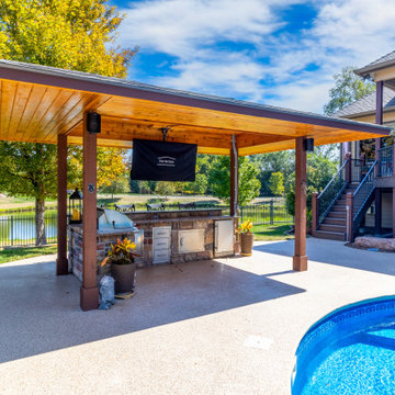 Camden Chase Pool Pavilion & Deck Build