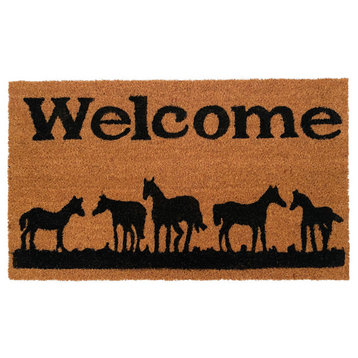 Horses Welcome Doormat, 30"x48"