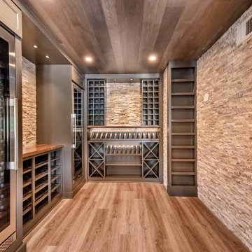 Amazing basemnt wetbar and wine cellar