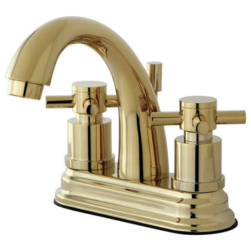 Kingston Brass KS861.DX Concord 1.2 GPM Centerset Bathroom Faucet - Polished