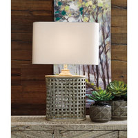Deondra Gray Metal Table Lamp