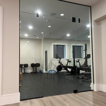 Modern Glass Doors for Luxury Fitness Spaces