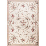KAS - KAS Avalon 5606 Ivory Aubusson Area Rug, 5'3" x 7'7" - Traditional and classic at a great value best describes our Avalon Collection! The updated color palette adds a fresh touch of elegance to any lifestyle. Machine-made of 100% polypropelene, this collection is a tremendous value and makes for easy upkeep. Avalon is made in Turkey and has a 1/2" pile height.